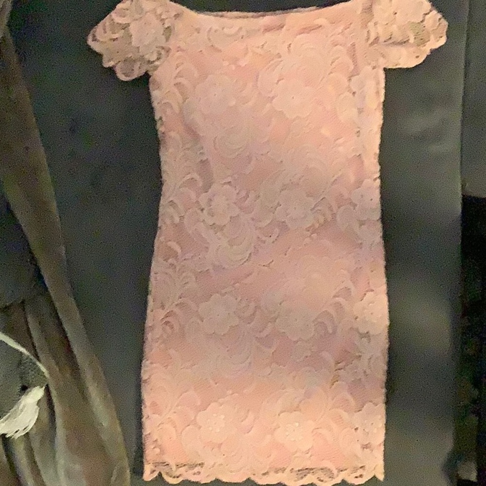 A light pink dress from Ambiance. Size: Small